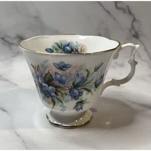 Royal Albert Bluebells Tea Cup Bone China Scalloped Gold Rim/Base No Saucer